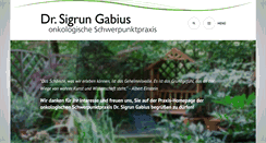 Desktop Screenshot of gabius-onkologie.de