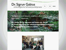 Tablet Screenshot of gabius-onkologie.de